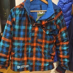 Burton Plaid Snow Jacket boys 10/12